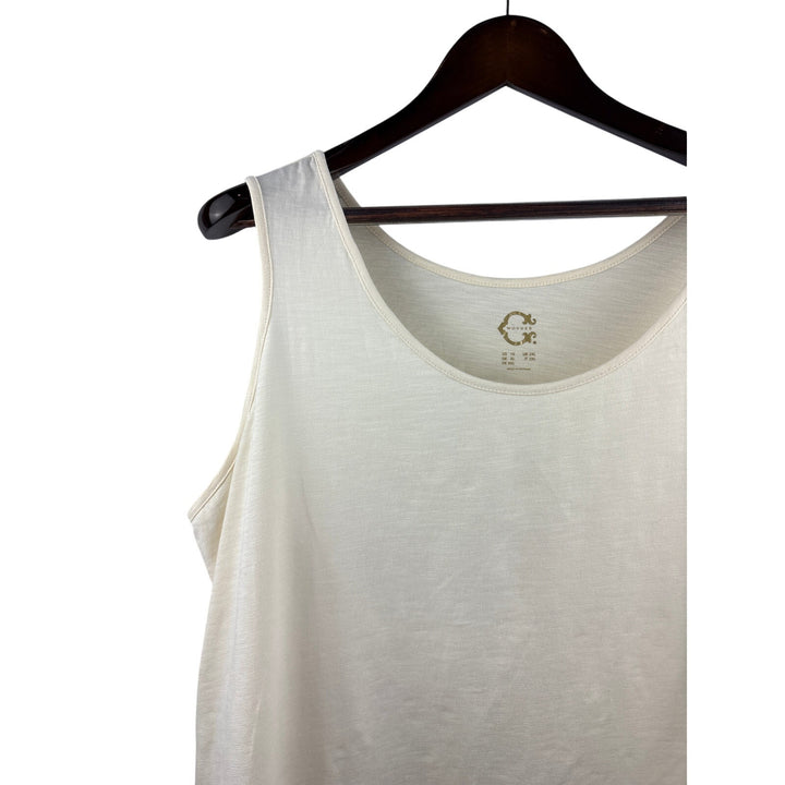 Women’s Wonder Size 1X Cream Tank Top Shirt