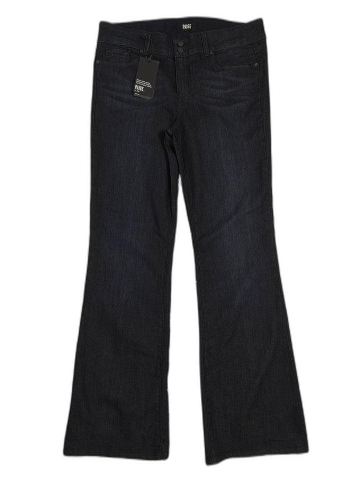Womens PAIGE Hidden Hills High Rise Bootcut Jeans Dark Wash Size 33