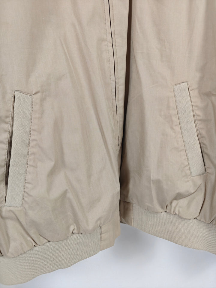 Mens Towncraft Bomber Jacket Beige Tan Size XXL