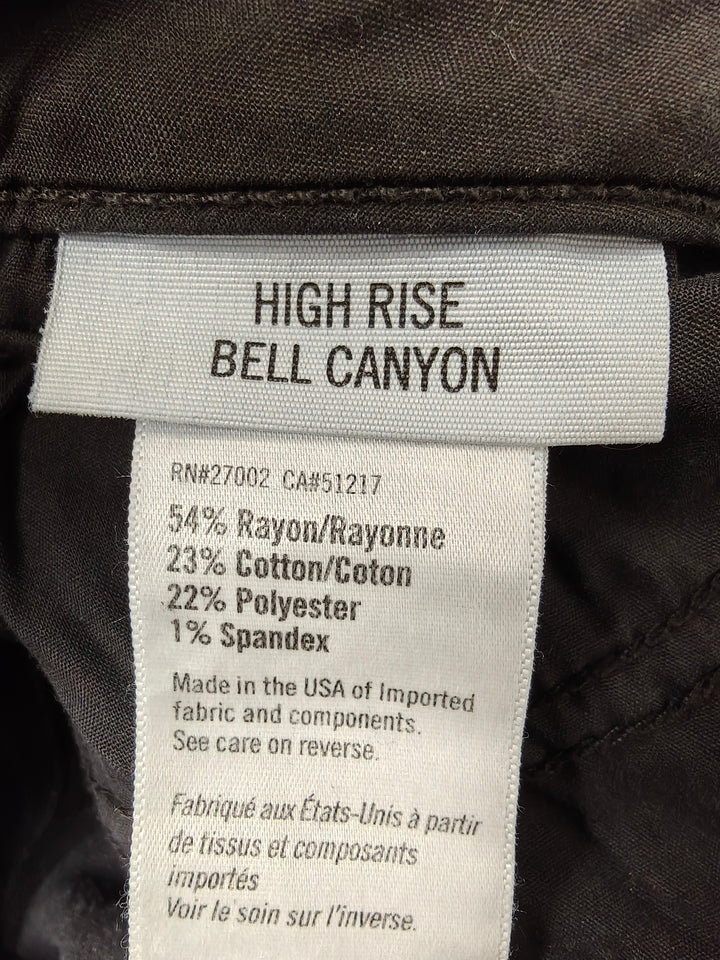 Womens Paige Bell Canyon High Rise Flare Jeans Black Size 32