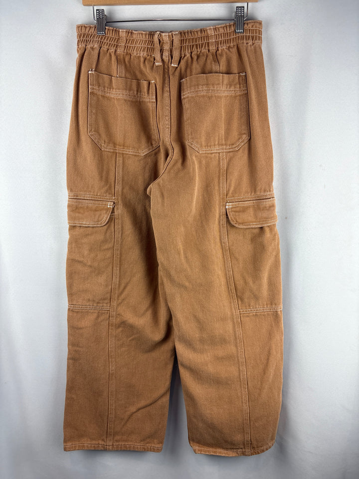 Women’s Signature 8 Large Brown Wide Leg Cargo Jeans