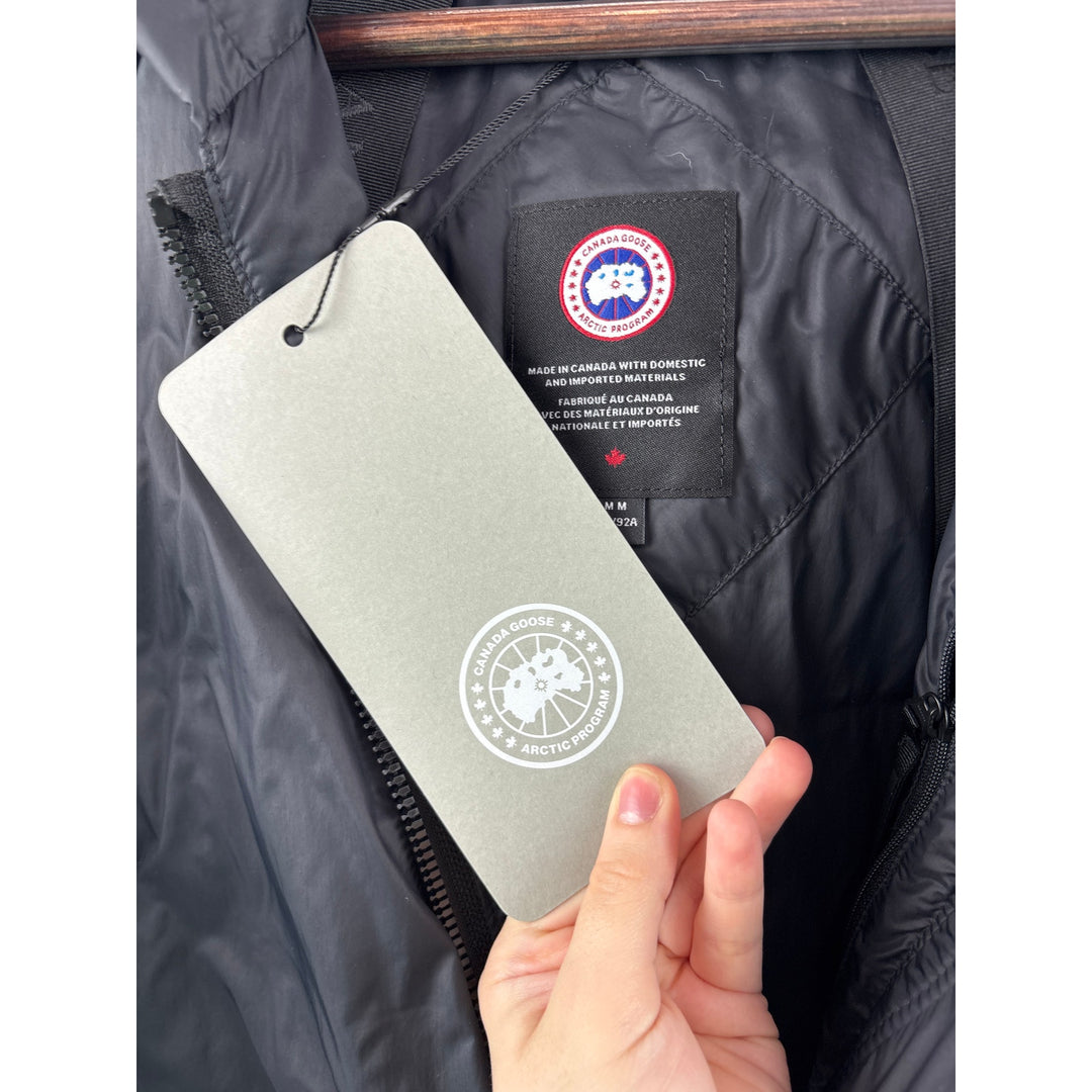 Women’s Canada Goose Medium Black Puffer Raincoat