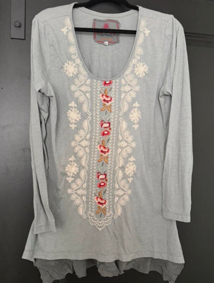 Johnny Was Long Sleeve Tunic Top
