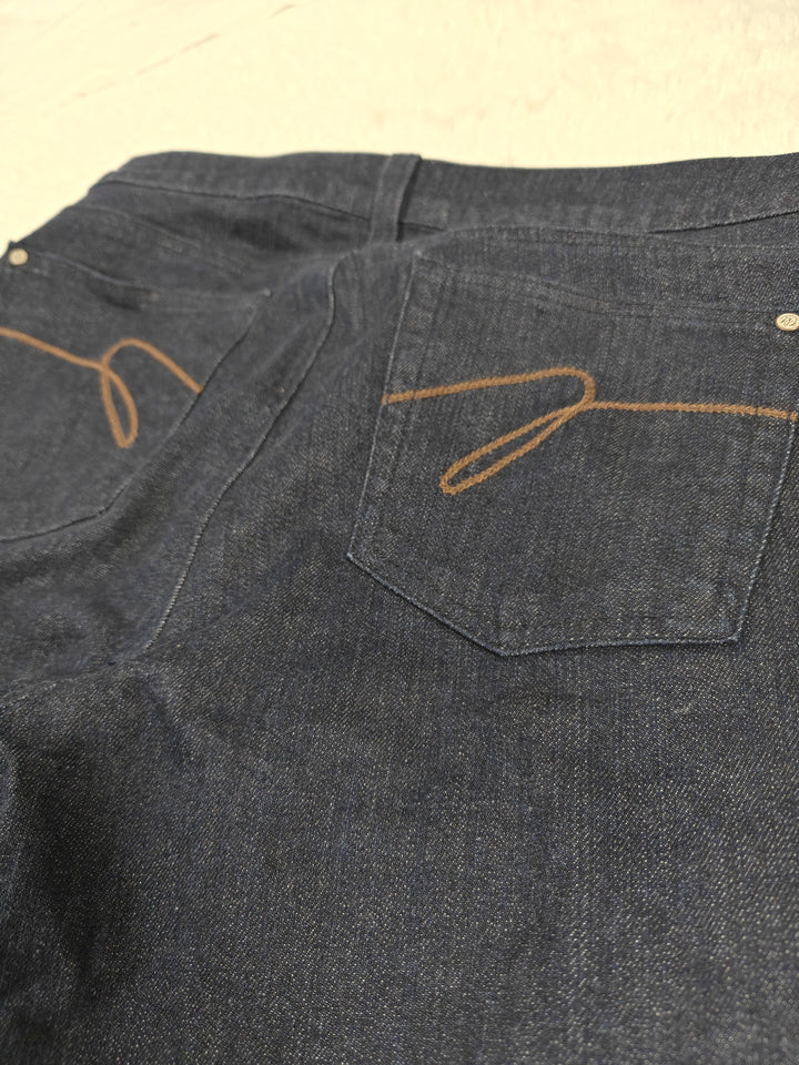 Womens Miraclebody Dark Indigo Skinny Jeans Size 12 Classic Slim Fit Denim