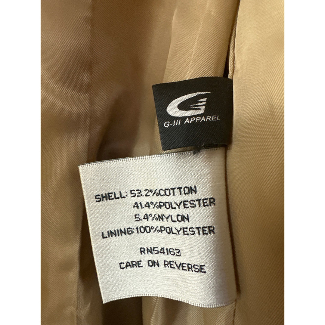 Women’s Kenneth Cole Mid length Beige Trench coat Size M