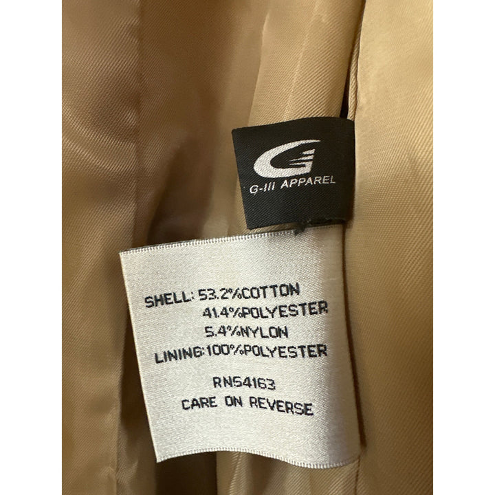 Women’s Kenneth Cole Mid length Beige Trench coat Size M