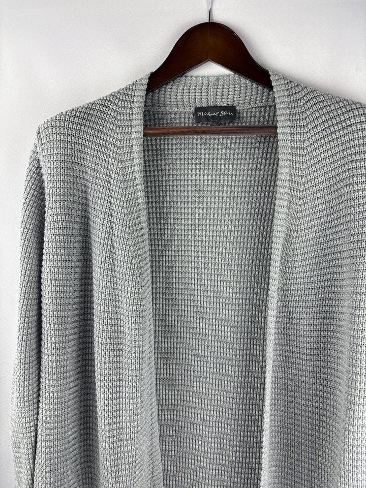 Women’s Michael Stars Large Light Gray Knit Cardigan