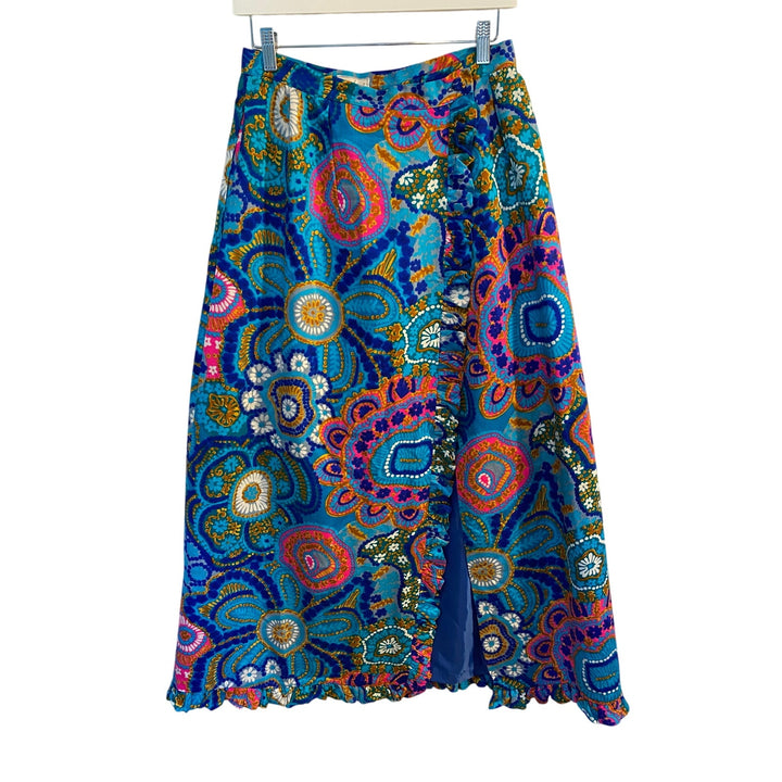 Rare Vintage 1960's Alice of California Women's Wrap Maxi Skirt