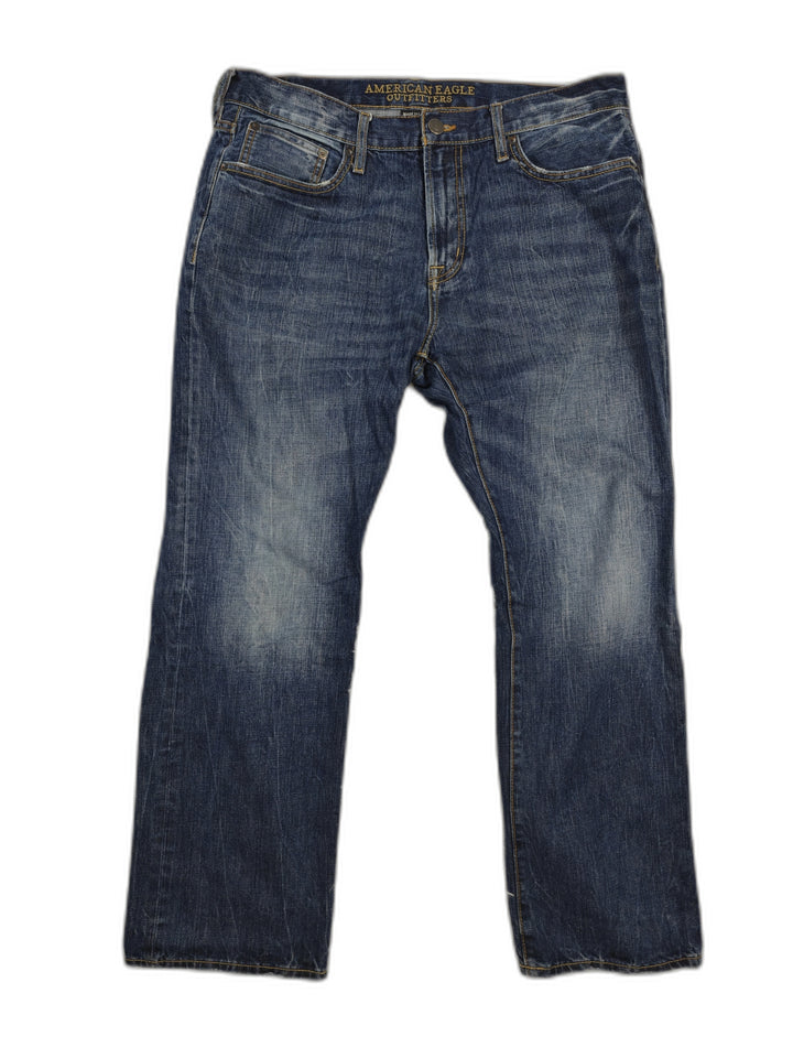 Mens American Eagle Straight Leg Jeans Medium Blue Size 36x30