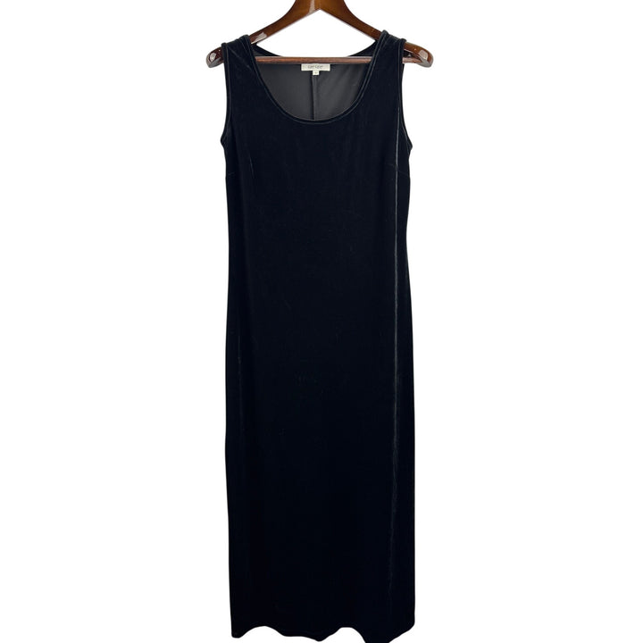 Women’s Karen Kane Large Black Velvet Sleeveless Maxi Dress
