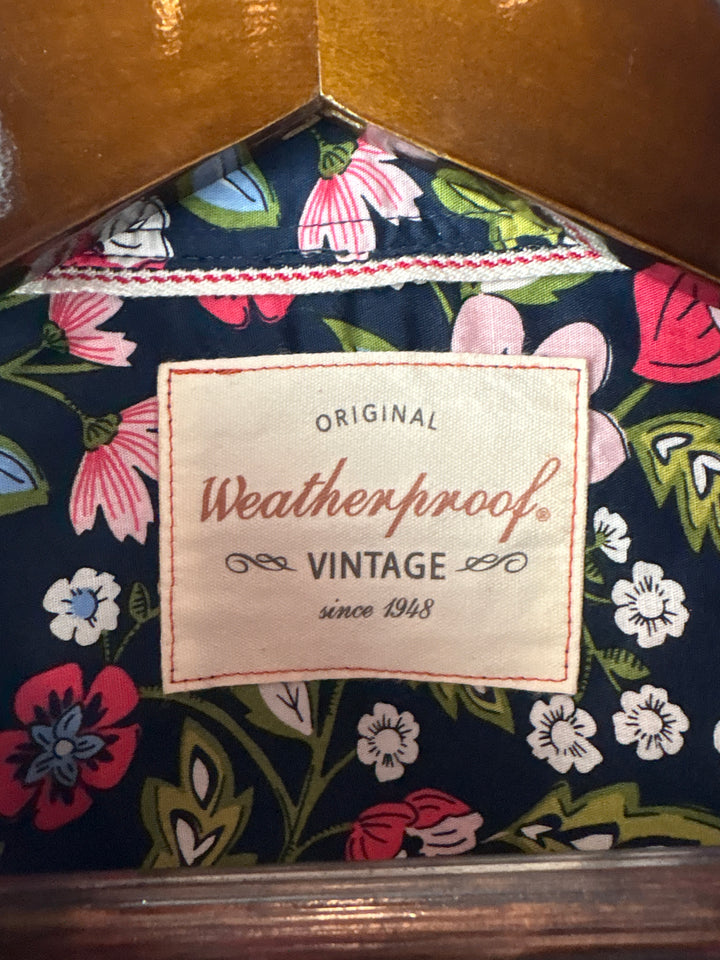 Men’s Weatherproof XL Navy Floral Short Sleeve Button Up