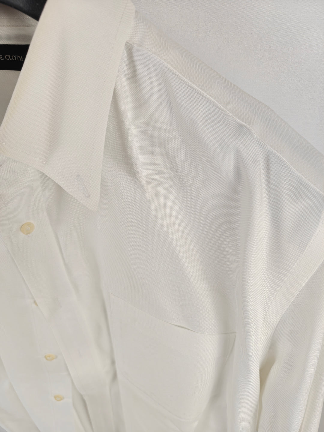 Men’s UNIQLO Fine Cloth Dress Shirt White Oxford Button Down XL