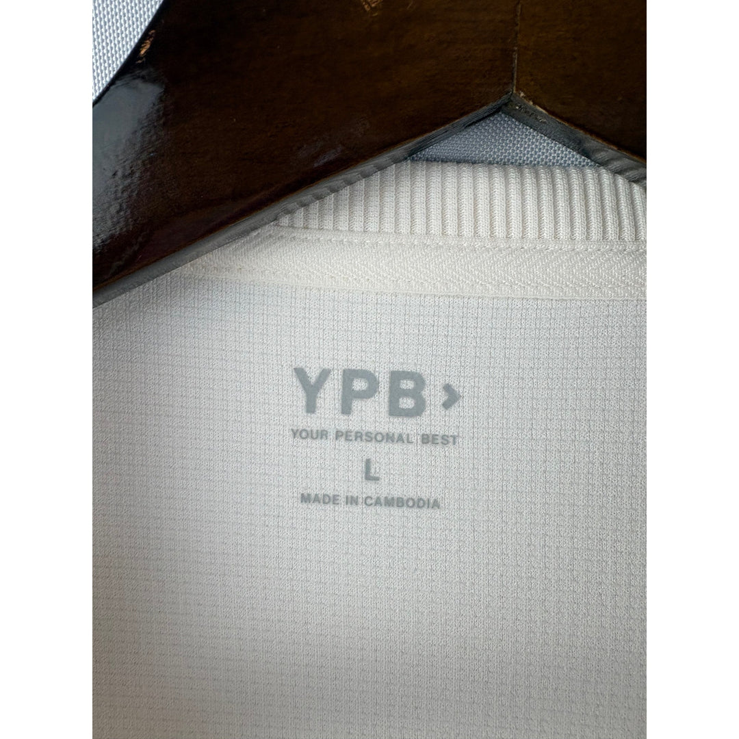 Men’s YPB Large Cream Long Sleeve Waffle Shirt