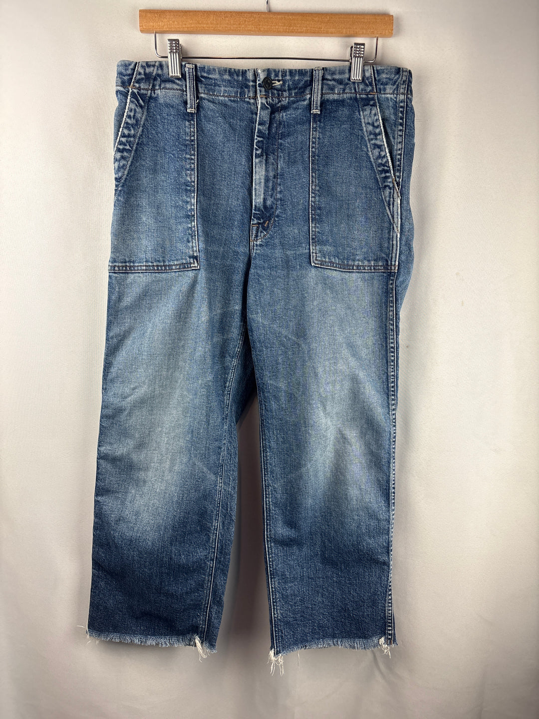 Women’s Mother Size 30 Medium Wash Blue Wide Leg Jeans