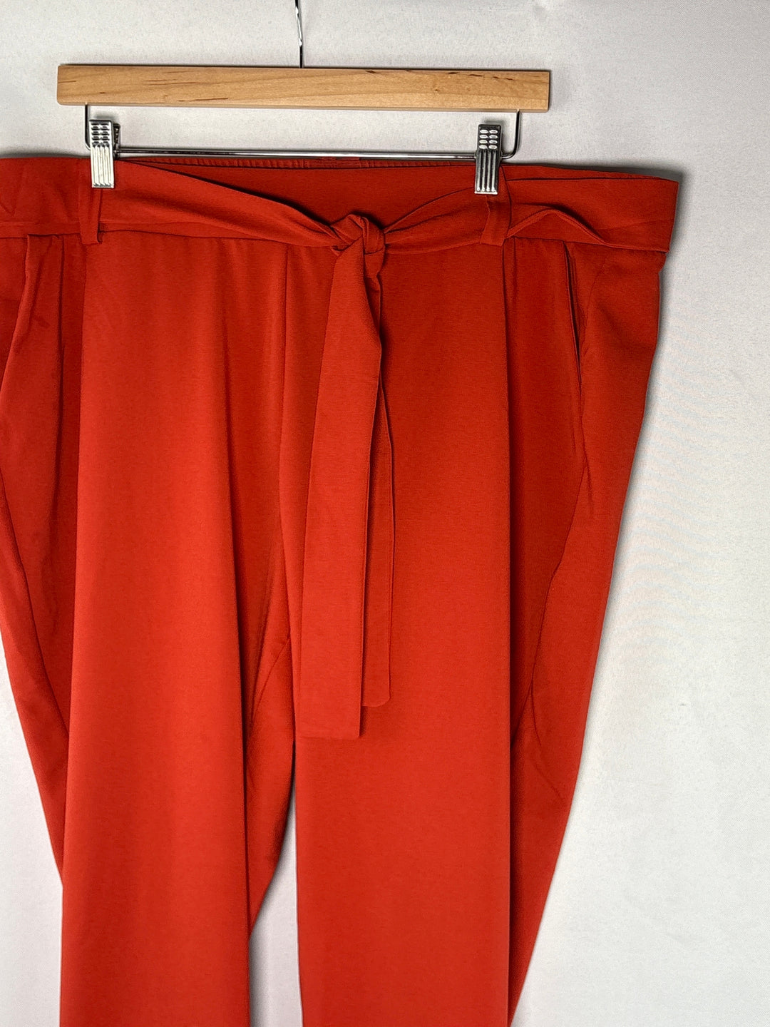 Torrid Womens Size 2X Burnt Orange High Waisted Tie Front Pants