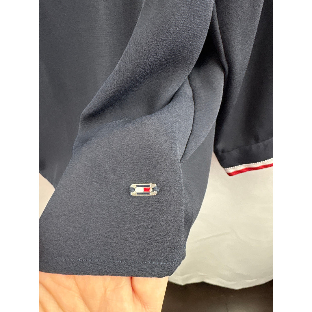 Women’s Tommy Hilfiger Large Navy Blue Long Sleeve Blouse