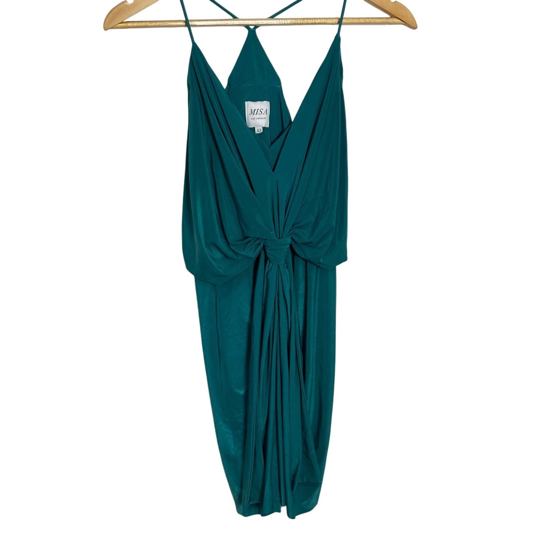 NWT Misa Green Midi/Knee Length Dress size XS