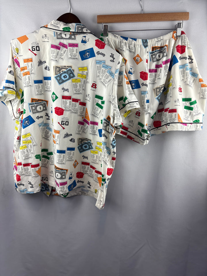 Women’s Bed Head Size 2X Monopoly Themed PJ Set