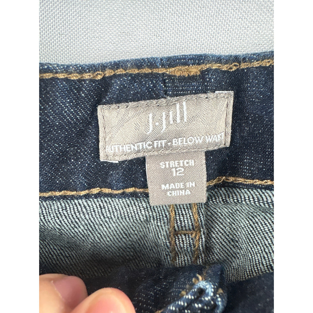 Women’s J.Jill Size 12 Dark Wash Blue Boyfriend Jeans
