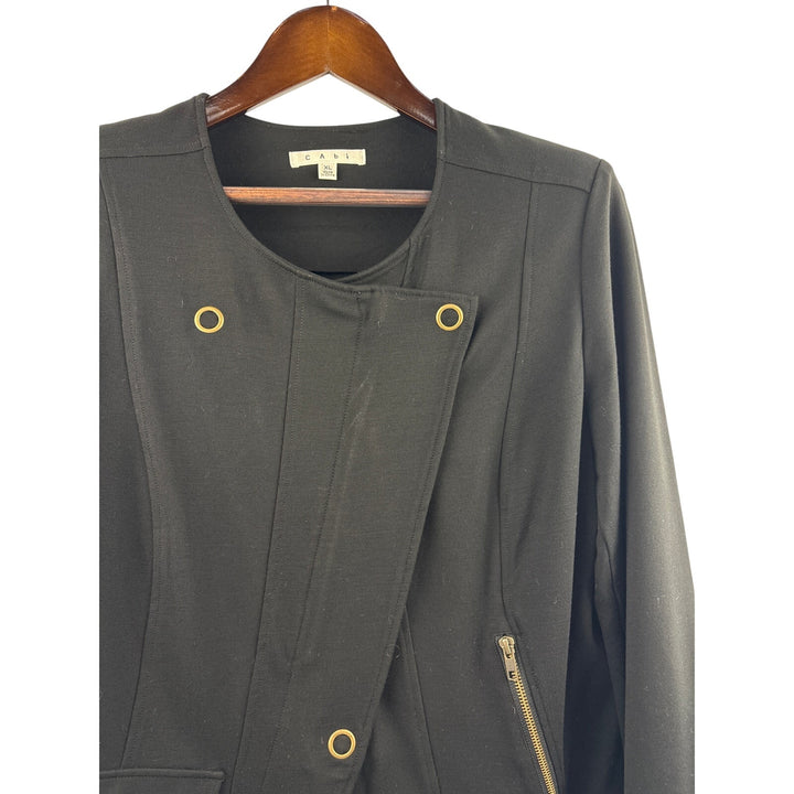 Women’s Cabi XL Black Blazer w/ Gold Hardware