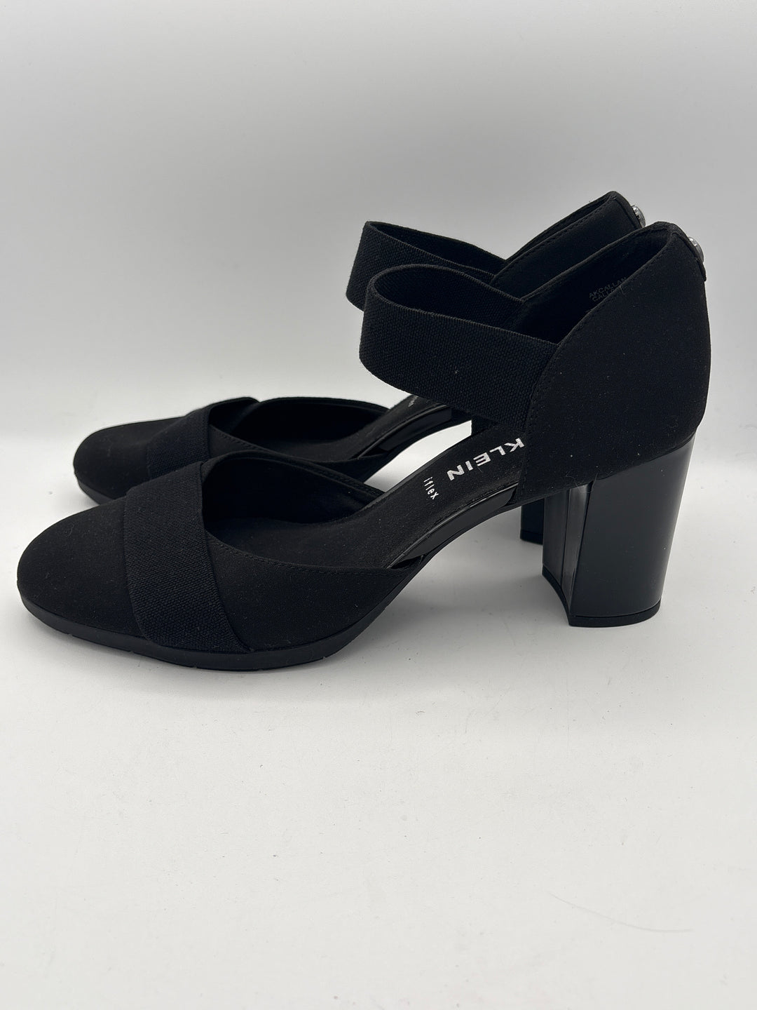 Women’s Anne Klein Size 10 Black Faux Suede Block Heels