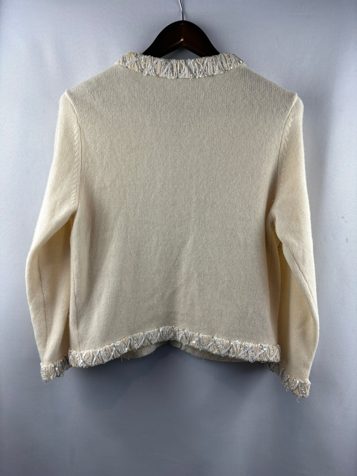 Women’s Magaschoni M/L Cream Cashmere Sweater