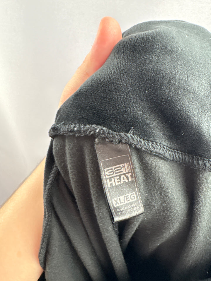 Women’s 32° Heat XL Black Velour Leggings
