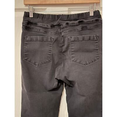 Womens Distressed Black Stretchy Denim Pants