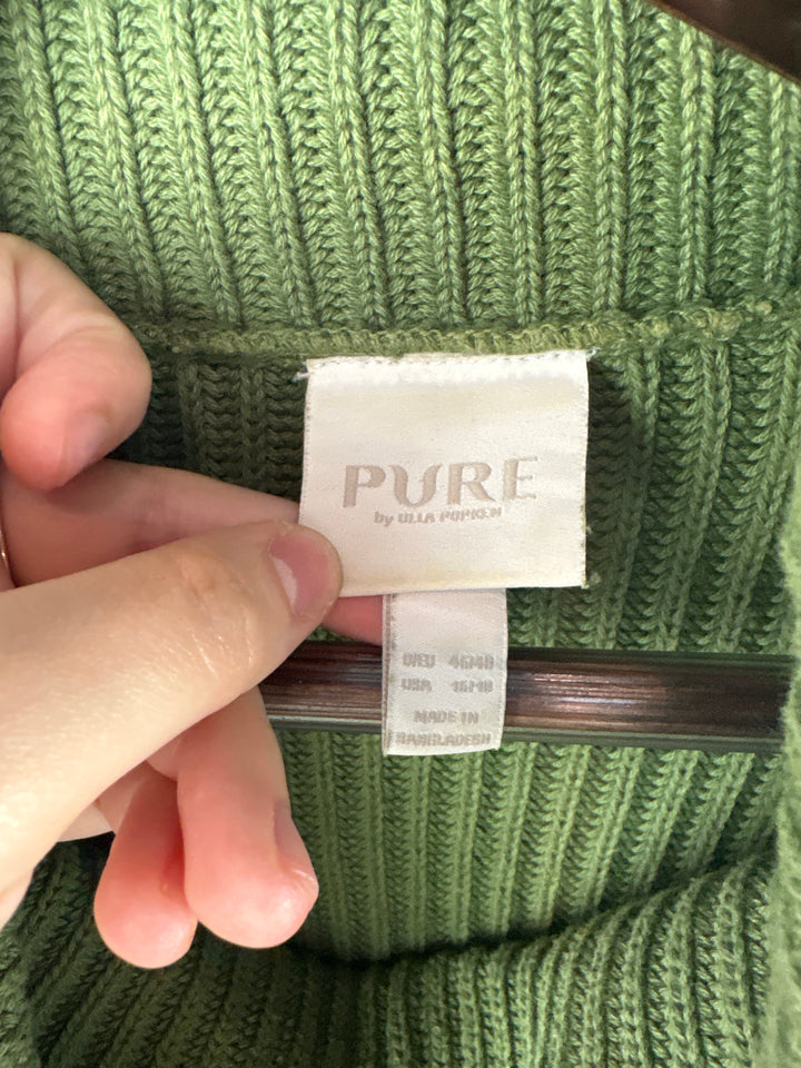 Women’s Pure Ulla Popken Size 16/18 Green Turtleneck Sweater