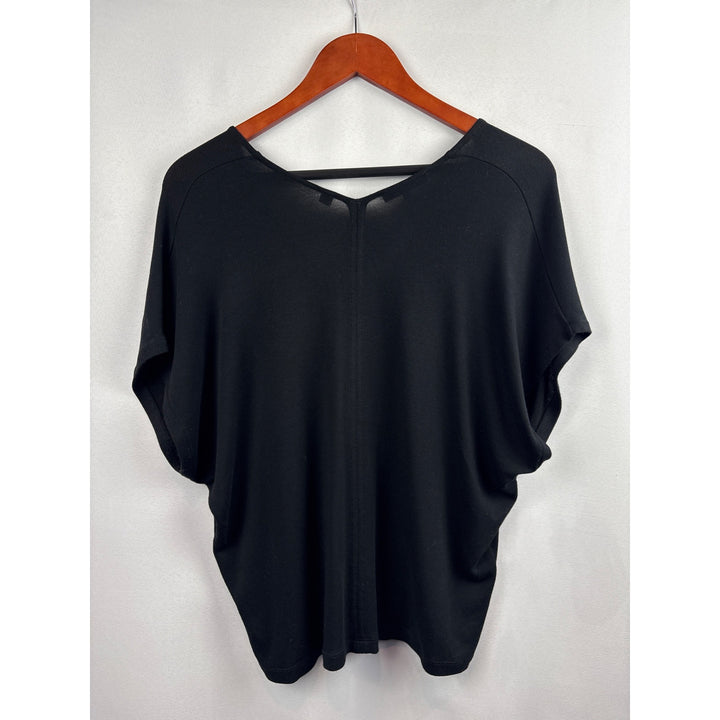 Women’s Vince Size XS Black V-Neck Short Sleeve Blouse