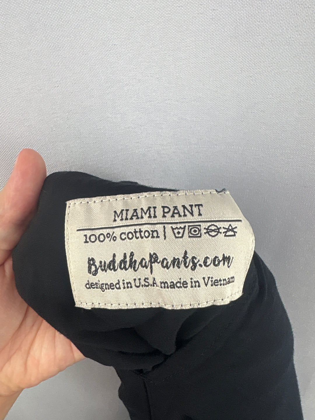 Women’s Buddha Pants Small Black Harem Joggers