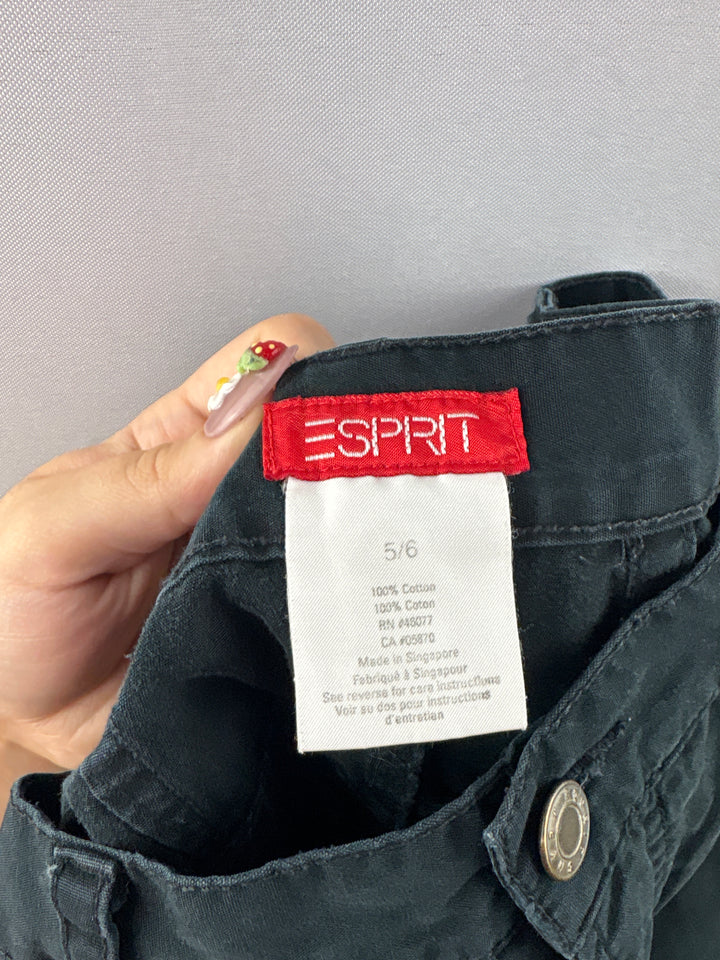 Women’s Esprit Size 5/6 Black High-Waisted Mini Shorts