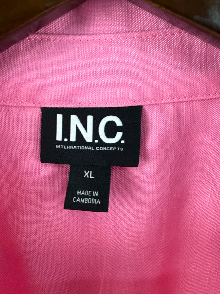 Women’s INC International Concepts XL Bubblegum Pink Button Up