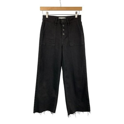 Women's Carly Jeans Black High Rise Button Jeans - Size 1