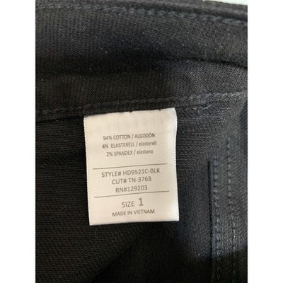 Women's Carly Jeans Black High Rise Button Jeans - Size 1