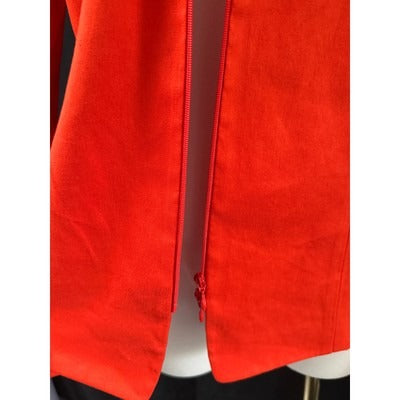 Women’s Lafayette 148 New York Red Zip up Blazer Sz 10