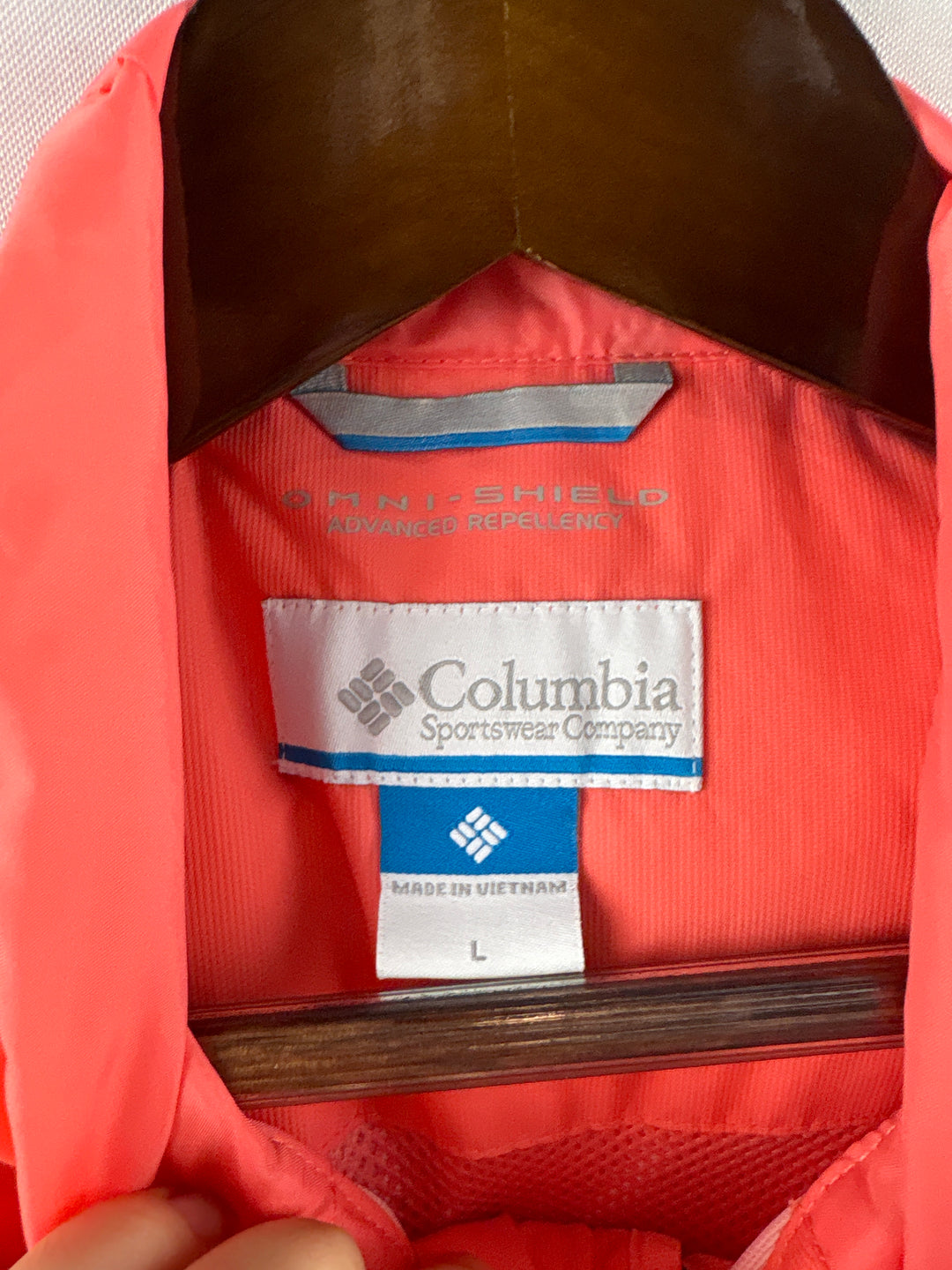 Women’s Columbia Sportswear Large Bright Orange Raincoat