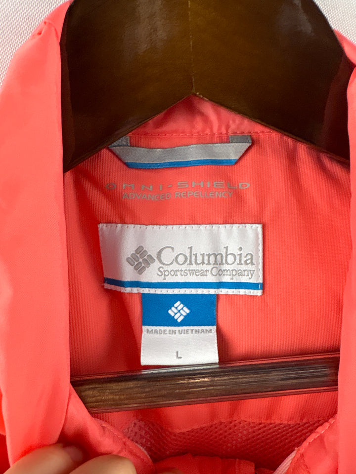 Women’s Columbia Sportswear Large Bright Orange Raincoat