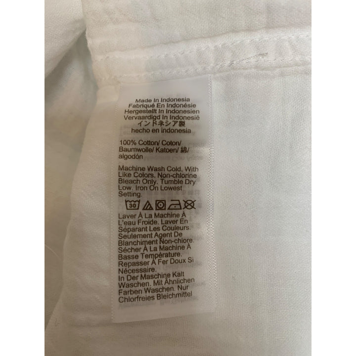 J.Crew Womens White Long Sleeve Cotton Shirt XS