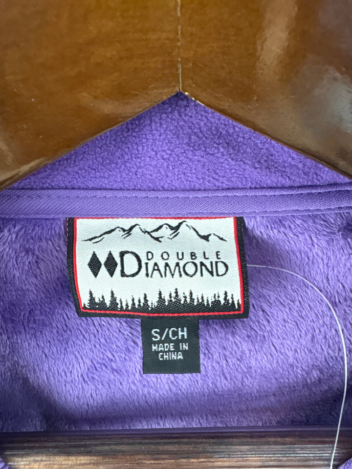 Women’s Double Diamond Small Dark Purple Ski Windbreaker