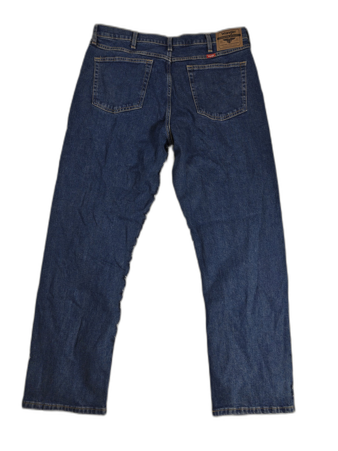 Mens Wrangler Straight Leg Blue Jeans 36x32