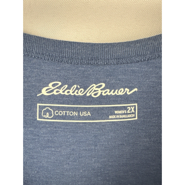 Women’s Eddie Bauer Size 2X Cornflower Blue Tank
