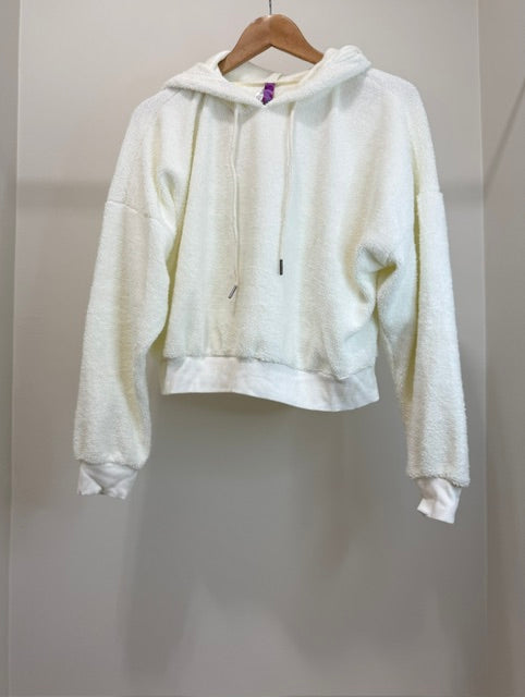 Adore Me Ultra Soft Plush Cream Hoodie and Jogger Lounge Set XL
