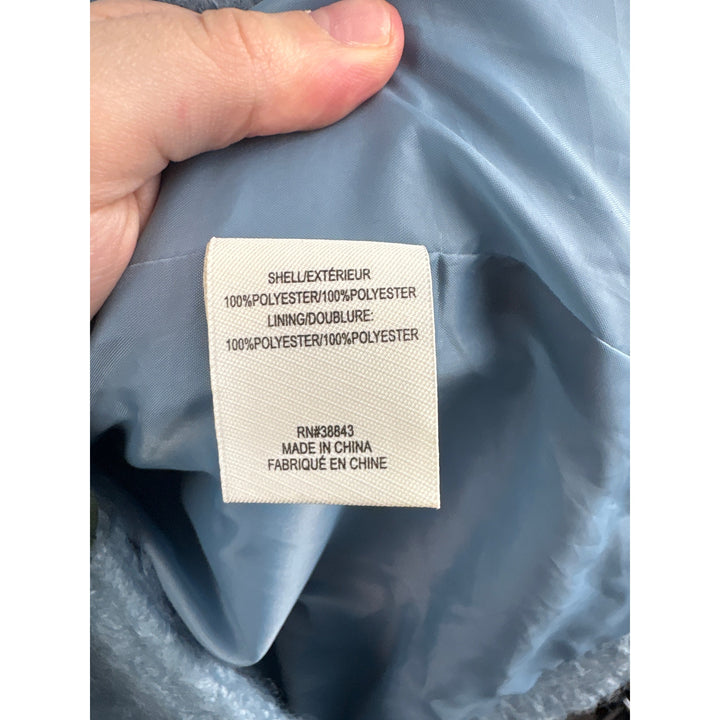 Women’s Maralyn & Me Small Light Blue Fuzzy Peacoat