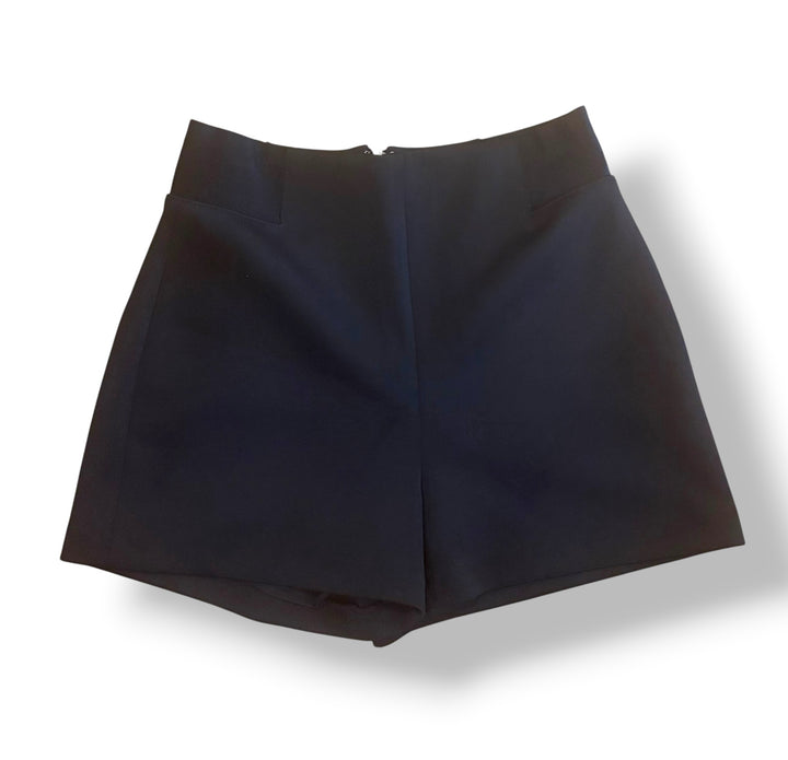 GUESS Black High Rise Tailored Shorts Size M NWT Silver Zip Y2K Going Out