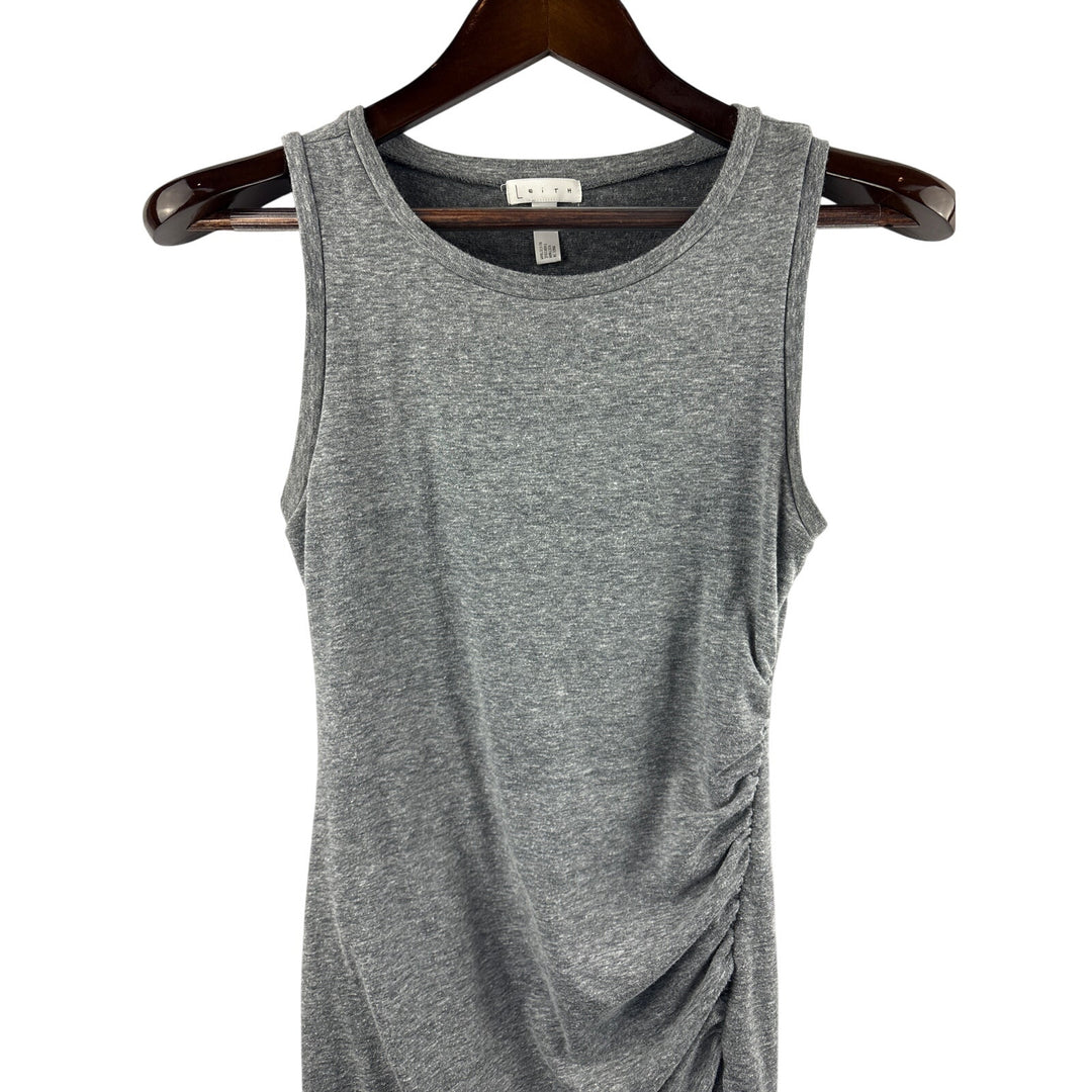 heather grey tank dress Rib Maxi Tank Dress