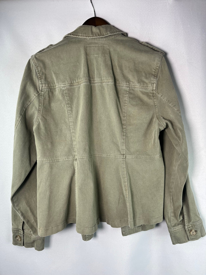 Womens Torrid Size 2X Olive Green Military Utility Jacket