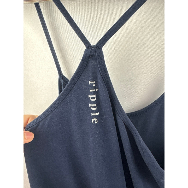 Women’s Ripple Medium Navy Blue Sleeveless Jumpsuit