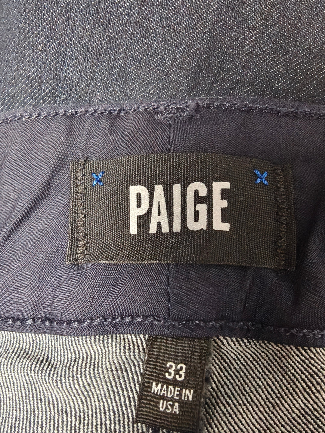 Womens PAIGE Hidden Hills High Rise Bootcut Jeans Dark Wash Size 33
