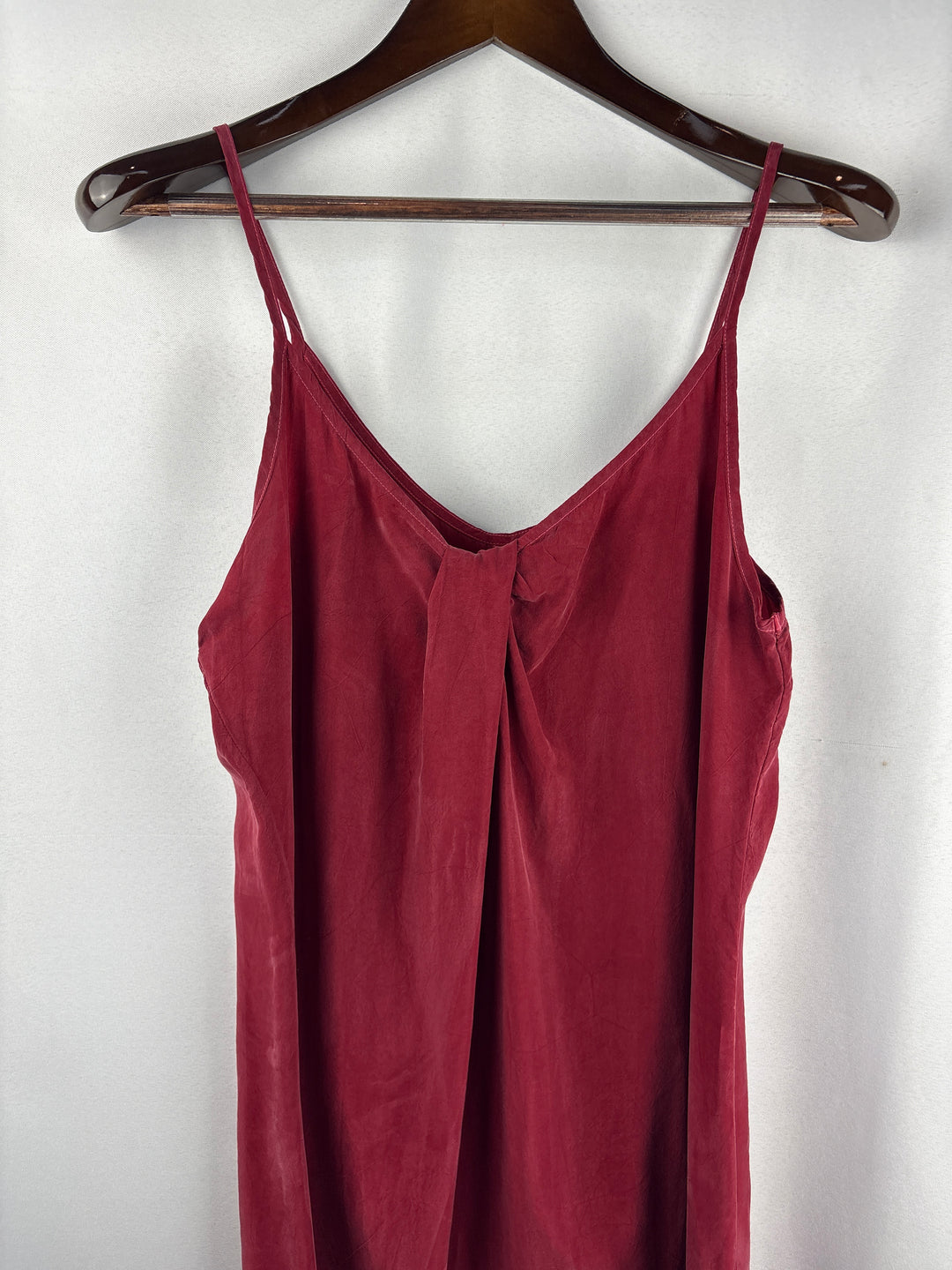 Women’s Stateside Large Wine Red Suede Sleeveless Maxi Dress